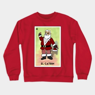 Ugly Christmas Sweater Spanish Mexican Sophisticated Santa Crewneck Sweatshirt